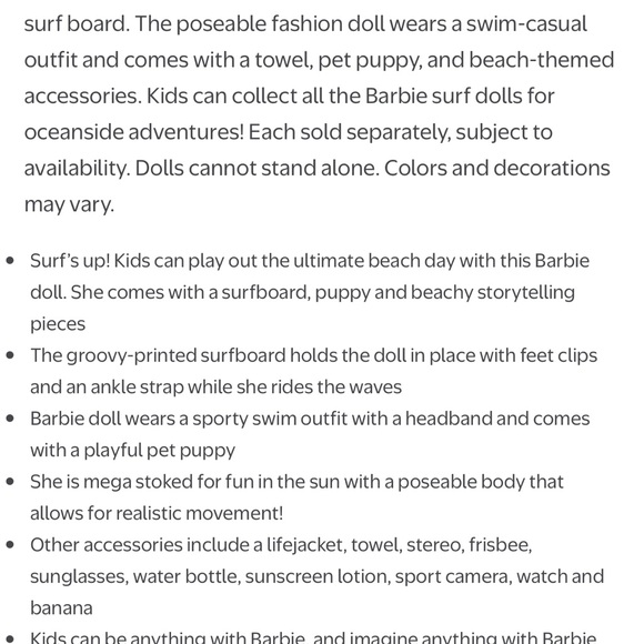 Barbie  Malibu Doll Made to Move Beach Adventure Set - Picture 4 of 4